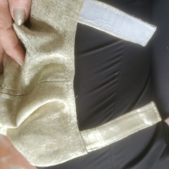 Anna & Ava Distressed Gold Polyester Fashion Trend Velcro Adjust Cap-EC-OSFM - Picture 5 of 6